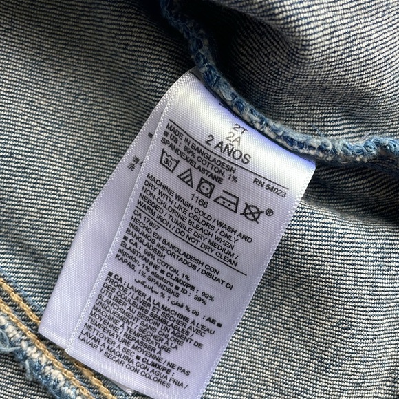 Old Navy Blue Denim Jacket 2t - Picture 4 of 5